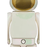 Medicom Rinaro Bearbrick Audio Iridescent 400% Portable Bluetooth Speaker Pearl Mirage