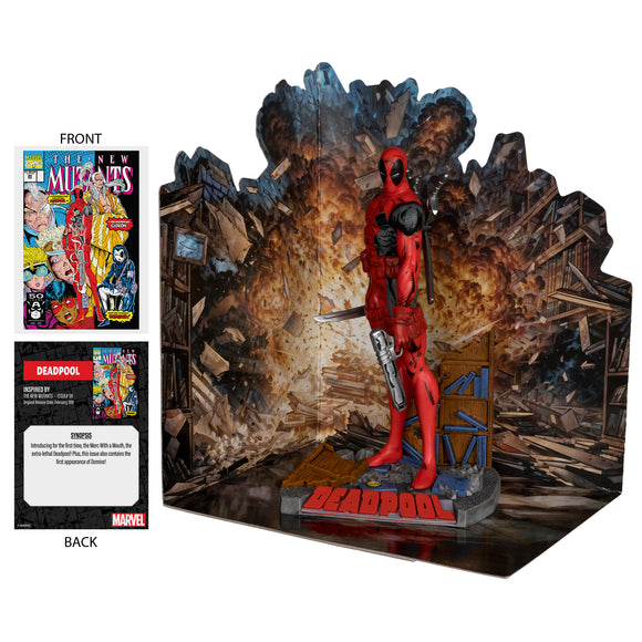 Mcfarlane Toys Marvel Deadpool 1:10th Scale with Scene - The New Mutants #98