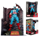 Mcfarlane Toys Marvel Captain America 1:6th Scale with Scene & Comic - The Amazing Spider-Man #323