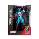 Mcfarlane Toys Marvel Captain America 1:6th Scale with Scene & Comic - The Amazing Spider-Man #323