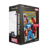 Mcfarlane Toys Marvel Captain America 1:6th Scale with Scene & Comic - The Amazing Spider-Man #323