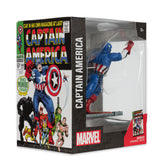 Mcfarlane Toys Marvel Captain America 1:10th Scale with Scene - Captain America #100 - PRE-ORDER