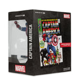 Mcfarlane Toys Marvel Captain America 1:10th Scale with Scene - Captain America #100 - PRE-ORDER