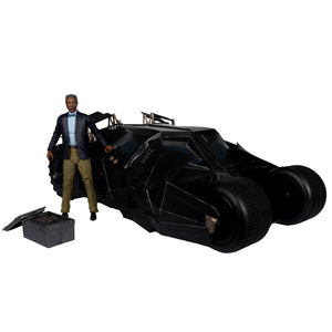 Mcfarlane Toys DC Multiverse - Lucius Fox & Tumbler (The Dark Knight) GOLD LABEL