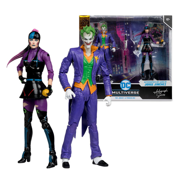 Mcfarlane Toys DC Multiverse - The Joker & Punchline (Autograph Series) 2 Pack (GOLD LABEL)