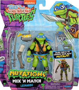 Playmates Teenage Mutant Ninja Turtles Tales of the TMNT Mutations Mix 'N Match Leonardo