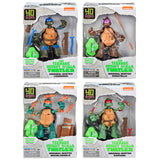 Playmates TMNT 40th Anniversary Original Sketch Turtle Figure 4-Pack Bundle with Comic Book