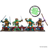 Playmates TMNT 40th Anniversary Remastered Animated Turtle Figure 4-Pack