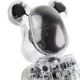 Medicom Rinaro Bearbrick Audio 400% Portable Bluetooth Speaker Clear