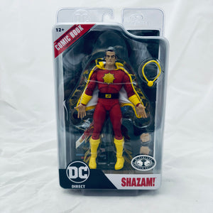 Mcfarlane Toys DC Direct Page Punchers Shazam! (Dawn of DC) 7 inch Figure with Comic PLATINUM EDITION