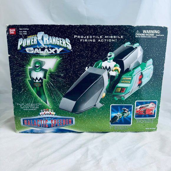 1999 Bandai Power Rangers Lost Galaxy Lost Galaxy Green Galactic Speeder (Sealed)