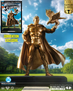 Mcfarlane Toys DC Multiverse Centennial Park Tribute Statue - Superman with Eagle (Gold/Bronze) (GOLD LABEL) SDCC 2024 EXCLUSIVE