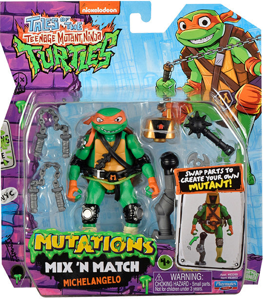 Playmates Teenage Mutant Ninja Turtles Tales of the TMNT Mutations Mix 'N Match Michelangelo