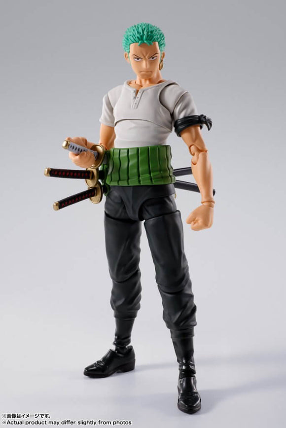 Tamashii Nations S.H.FIGUARTS One Piece Roronoa Zoro -Romance Dawn- - PRE-ORDER