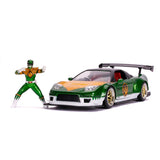 Jada 1:24 JDM Tuners - MMPR Green Ranger 2002 Honda NSX with figure