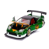 Jada 1:24 JDM Tuners - MMPR Green Ranger 2002 Honda NSX with figure