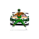 Jada 1:24 JDM Tuners - MMPR Green Ranger 2002 Honda NSX with figure