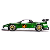 Jada 1:24 JDM Tuners - MMPR Green Ranger 2002 Honda NSX with figure