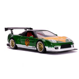 Jada 1:24 JDM Tuners - MMPR Green Ranger 2002 Honda NSX with figure