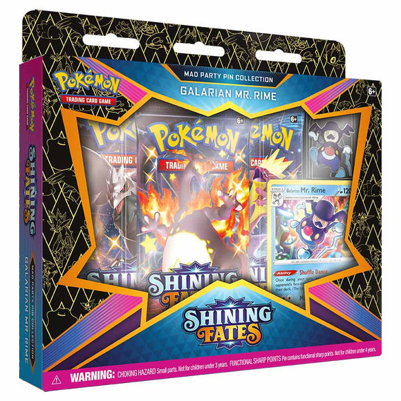 POKÉMON TCG Shining Fates - Mad Party Pin Collection - Galarian Mr. Rime