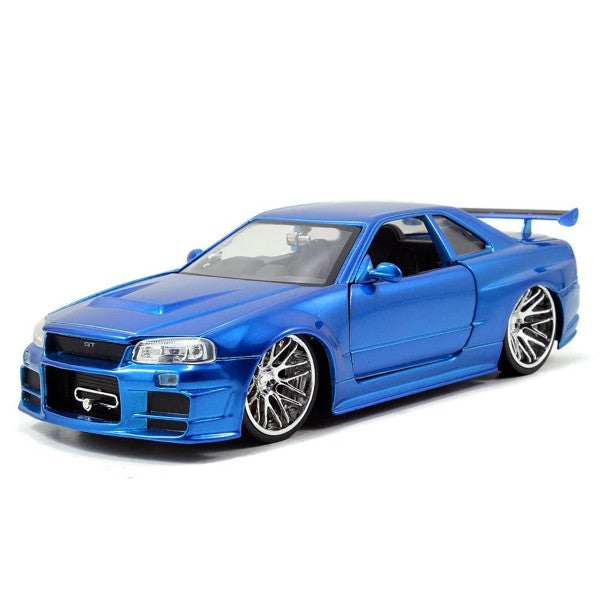Jada Fast & Furious 1:24 Brian's Nissan Skyline GT-R (R34) Blue – Angel  Grove Toys & Collectables