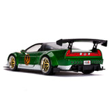 Jada 1:24 JDM Tuners - MMPR Green Ranger 2002 Honda NSX with figure