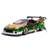 Jada 1:24 JDM Tuners - MMPR Green Ranger 2002 Honda NSX with figure